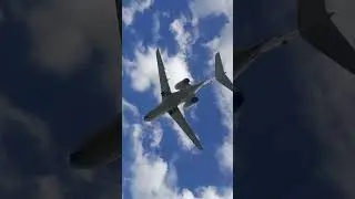 caption of Heavy Boeing. closeup above Kennedy estate Port Moresby #Plain #closeup