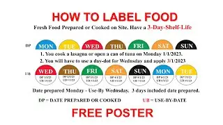 Day Dots | FOOD SAFETY LABELS Importance of Stock Rotation SFBB Training UK