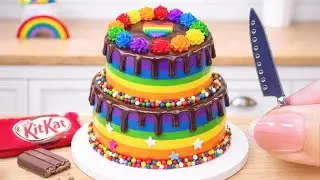 Mini Rainbow Chocolate Cake Recipe 🌈🍫 1000+ Satisfying Mini Cake Decorating Ideas & ASMR