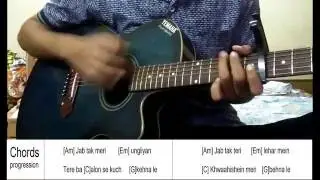 jab tak guitar chords and tabs |  m s dhoni 2016