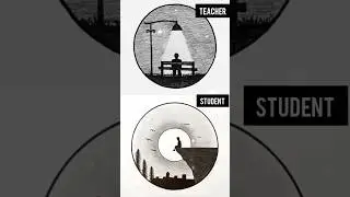 Teacher and Student drawing scenery pencil drawing scenery 😜😜😉😉 teacher  student 😃😃 #like #subscrib