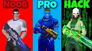 NOOB vs PRO vs HACKER - CYBER HUNTER #1