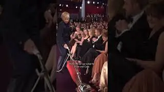 Ellen DeGeneres Vacuums at The Oscars