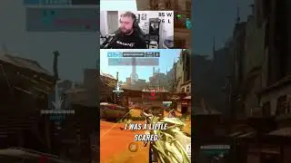 Sniper vs. Player: Epic Battlefield Showdown #gaming #overwatch2 #shorts