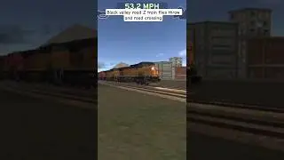 Black valley road Z train files and blasts throw road crossing