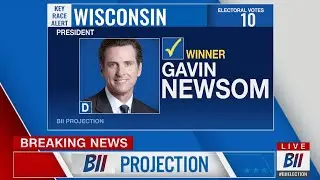 2028 Presidential Election Night Prediction: Gavin Newsom vs JD Vance