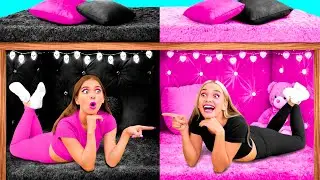 Secret Rooms Under The Bed | Rich VS Broke Funny Situations by Challenge Fun