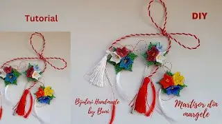 Martisor Buchet de clopotei din margele / flowers beaded tutorial