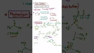 Swern Oxidation | Oxidizing Reagent... #organic #organic chemistry #chemistry #mechanism #reactions