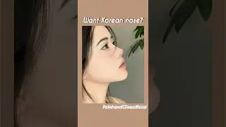 K-Beauty nose exercise😃 #korean #aesthetic #fyp #shorts