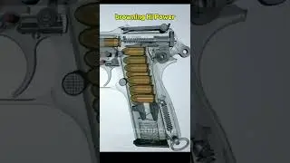 Browning Hi-Power 🔫🔥 | The Legendary Pistol That Changed History 🌎💥 #usa #armafuncion #military