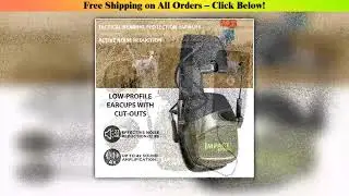 Electronic Shooting Earmuffs, Hearing Protection Shooters, NRR 22dB Noise Reduction Gun Range Ear