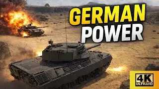 German Tank Gameplay in War Thunder | Satisfying Kills | 4K