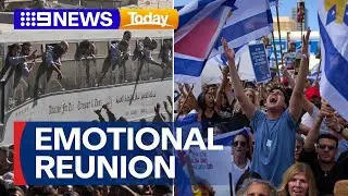 All living Israeli hostages delivered home and 1900 Palestinian prisoners freed | 9 News Australia