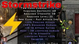 D2R Unique Items - Stormstrike (Short Battle Bow)