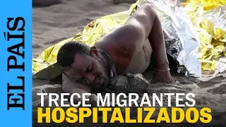 ESPAÑA | 13 migrantes hospitalizados tras la llegada de un cayuco con 66 personas a Gran Canaria