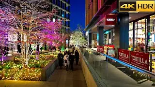 🎄London Christmas Walk 2021🎆Kings Cross and Coals Drop Decorations [4K HDR]