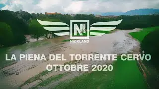 La Piena del Torrente Cervo vista dal drone • Ottobre 2020