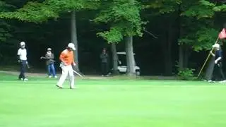 Kyle Gorospe putting for birdie Hole No. 6 Sept.  26, 2009