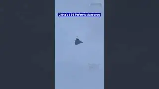 Chinese J-36 Sixth-Generation Fighter Jet Performs Maneuvers