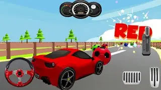 Kids Color Car Drive - Car Soccer: Drive & Park  - kids mobile games - Android Gameplay #2