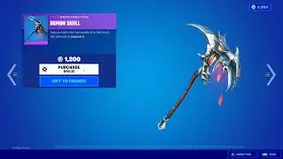 Buying The Demon Skull Harvesting Tool In Fortnite