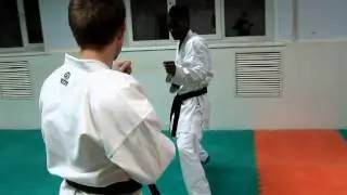 DrobyshevskyKarateSystem:Universal Blocks Karate-3-GEDAN SHUTO UKE-Irimi Kick Defense