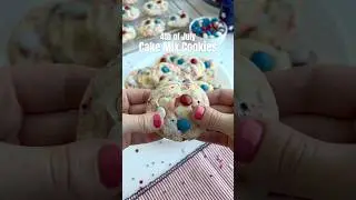 4th of July Cake Mix Cookies!🇺🇸🍪 #cookies #cookierecipe #baking #cakemix #recipe