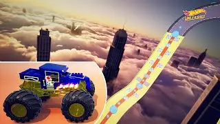Toad driving Bone Shaker Monster Truck on 4x4 Ice Hills