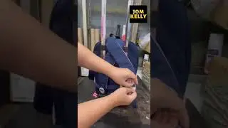 How to install normal school bag to trolley