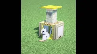 How To Make A Small And Simple Cat House. #minecraft #minecraftraj #shorts