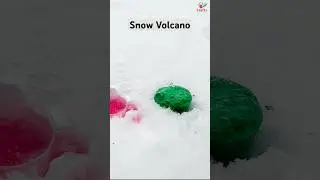 Snow volcano activity for kids🏔️🗻 | winter fun activity for kids❄️| Outdoor activity #shorts
