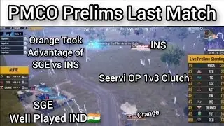 PMCO Prelims Last Match | INS VS SGE  Orange Took Advantage | Well Played IND