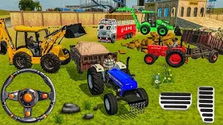 🔴Drive Jcb , Rolly 🚛 , Tractors 🚜 and Uploading Buri 🌾 , 🪨🪏 Stones #dumper #jcb #tranding 