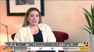 Pop-up wedding takes over coffee shop (corrected)
