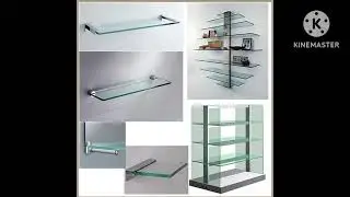aluminum LED TV showcase and double bed 🛏️ and glass shelf.lalwani