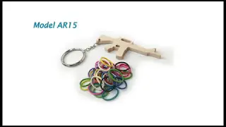 Rubber Band Gun Keychains by Elastic Precision
