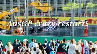 AusGP crazy restart crash at turn 2 for the second time! | Australian Grand Prix 2023