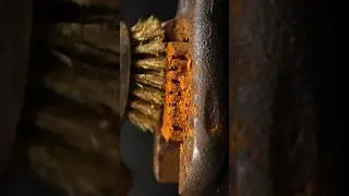 Rust removal with brush #asmr #asmrsounds #satisfying #asmrvideo #oddlysatisfying
