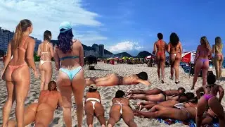 Бразилия Копакабана и Леблон | Самые известные пляжи Рио-де-Жанейро 🇧🇷🌊