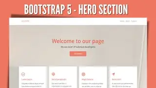 How to Make a Responsive NavBar & Hero Section under 30 Minutes | Bootstrap 5 | Dev2Web