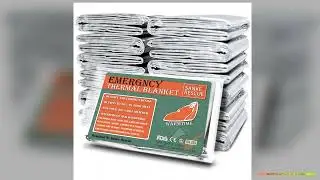 4pcs Emergency Mylar Thermal Blanket Foil Space Blanket Designed for NASA Body Warmer Outdoor