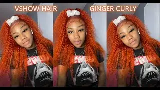 It's the color for Fall/Halloween season|#VSHOWHAIR Ginger Orange Kinky Curly Wig #shorts