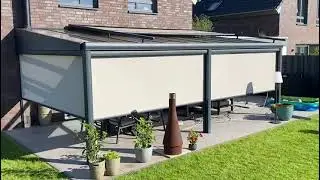 Tuinkamers overkapping zonwering & screen glazenschuifwanden ✅ www.rocks-veranda.nl ✅📞0031643606346
