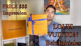 LOUIS VUITTON INITIALES Reversible Belt Unboxing