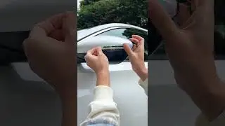 Car door /mirror warning sticker #car #reflective #detailing #diy #luminouse