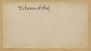 Echoes of the bell tower