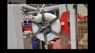 Fully Automatic pipe coiler and strapping machien | FHOPE