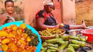 African Village Life Of Our Young Hard Working Mom +🔥 #Cooking the Most Organic Delicious Food