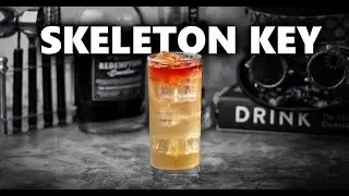 Skeleton Key Cocktail | Easy Halloween Cocktail